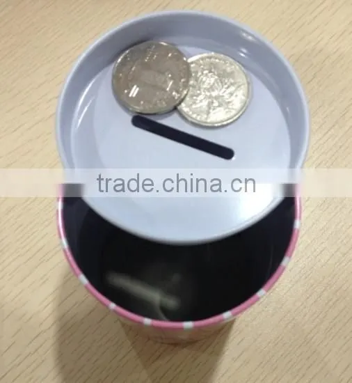 coin cash money tin box