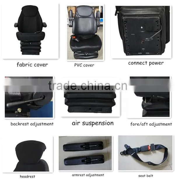 Air suspension heavy truck seat for truck driver (YJ03)