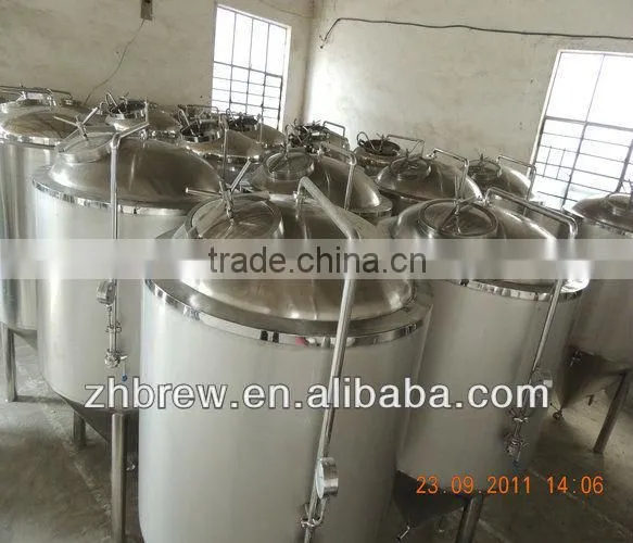 stainless steel conical beer fermentation tanks