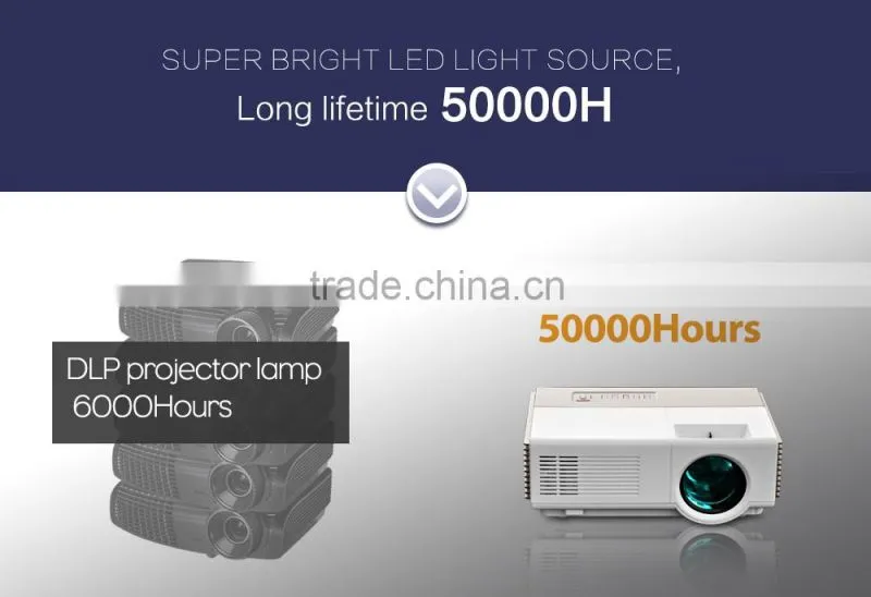 low price LED 1500Lumens mini projector with tv tuner