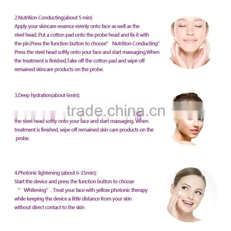 Handheld facial SPA galvanic salon beauty equipment