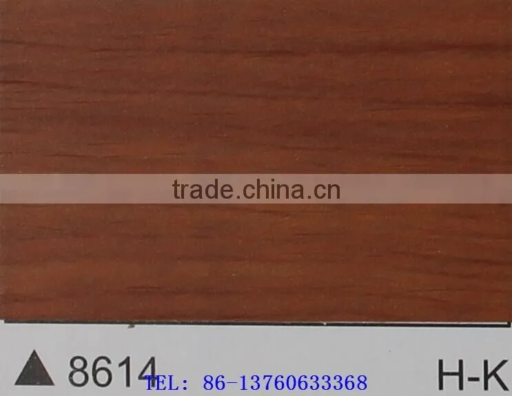 Wood Grain self-adhesion cold laminated Decoration PVC Film item 8614