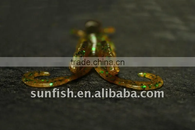 soft fishing lure with salt,freshwater soft lure G04