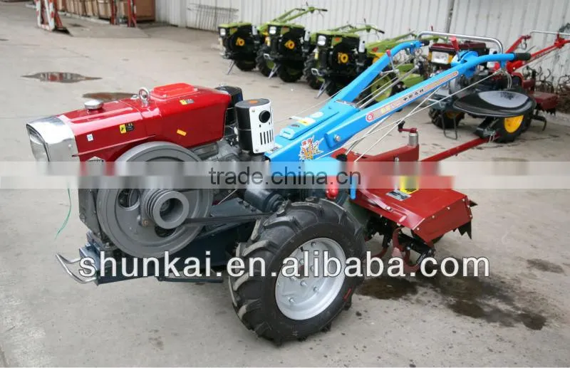 SH15HP Farm Walking Tractor With Rotary Tiller