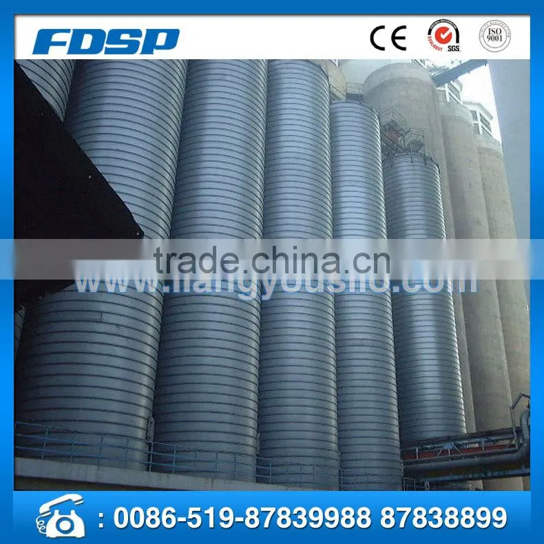 FDSP designing Galvanized Steel Grain Storage Silo rice husk silo