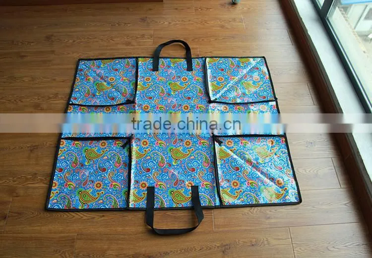 Hot Sell Portable Foldable Picnic Mat and Picnic Bag (Two in one)