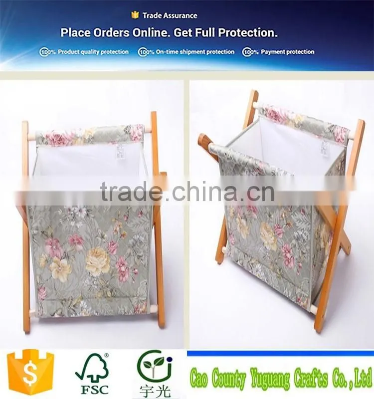 Fashion Colorful print wood magazine racks foldable
