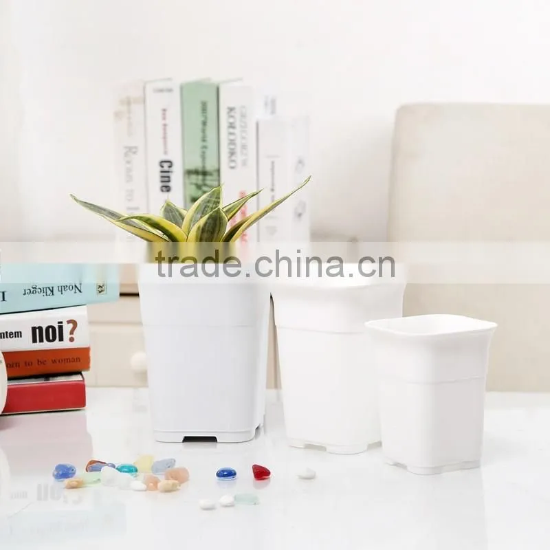 High Quality Colorful Plastic Flower Pots 12*15.5CM