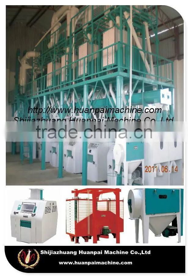 Factory supply 50ton wheat flour mill with auto control