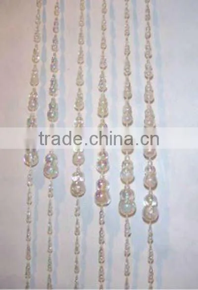 Plastic bead curtain