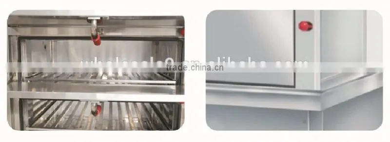 commercial stainless Professional Three Steamed Seafood Counters