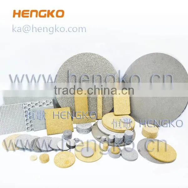 2 10 60 90 300 Microns Porous Stainless Steel 304 316L SS Wire Sintered Filter Mesh Disc