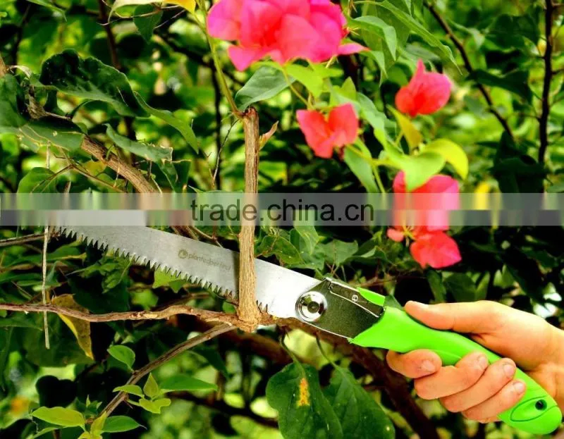 ALL PURPOSE FOLDING HAND SAWS - 17" Rugged Tree Trimming, Razor Tooth Pruning Saw