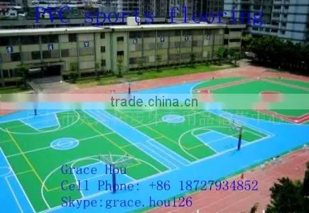 Plastic sports PVC flooring and PVC sponge floor