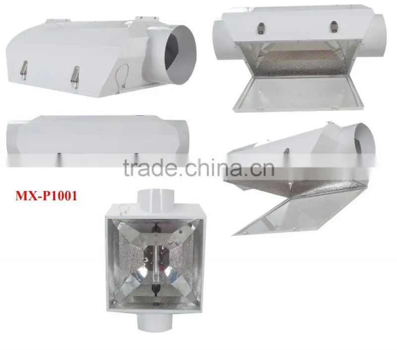 hydroponic 8 inch air cooled reflector hood for hydroponic hps mh grow lamps