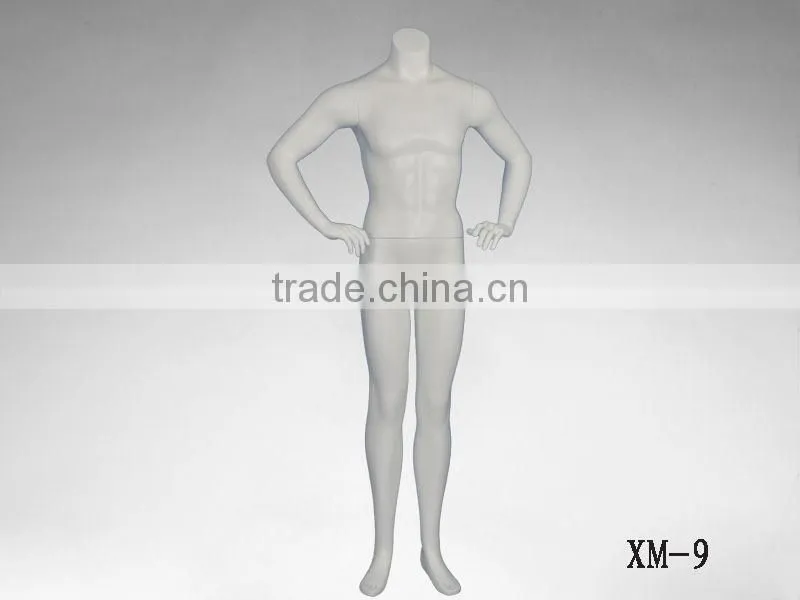Factory price virtual headless display male mannequin with shoes