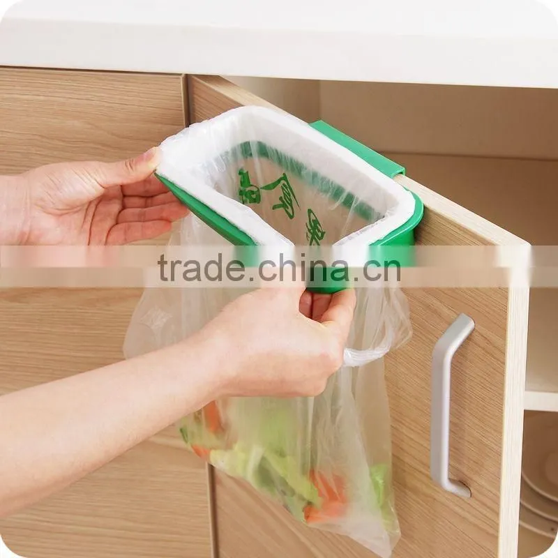 Plastic Hanging Garbage Rubbish Bag Holder Kitchen Cupboard Garbage Bag Storage Rack