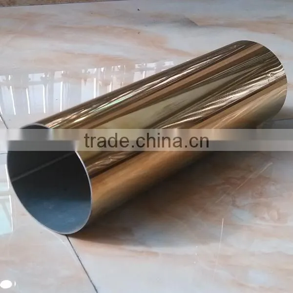 Welded 304 Embossed Stainless Steel Copper Coated Steel Tube