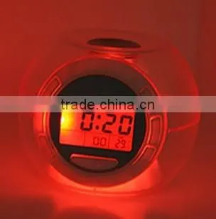 LCD clock with backlight / Temperature detection clock/music alarm clock