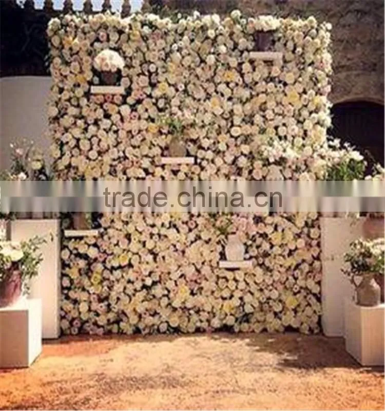 SJ2017300205 Hot sale artificial colorful flower wall hanging silk flower for weeding decoration