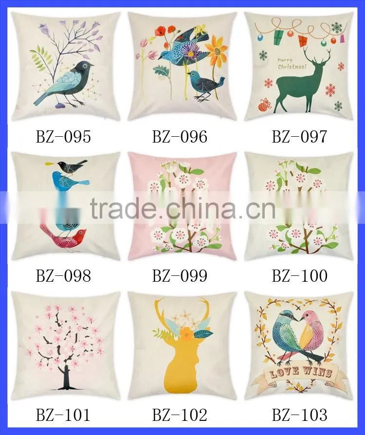 Decorative Pillowcase Cotton Linen Home Cushion Cover Throw Sofa Bed Car Pillows