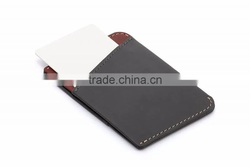 genuine cowhide Leather Micro Sleeve Wallet