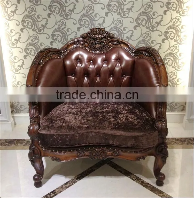 Antique fabric sofa set for home decor