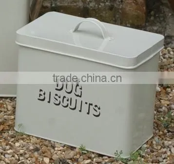 Metal Dog Food Container