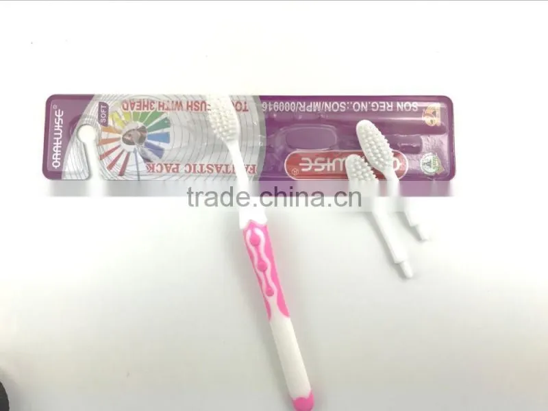 best selling consumer toothbrush replaceable heads made in china