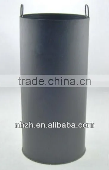 furniture outdoor middle standing matte black ash bin
