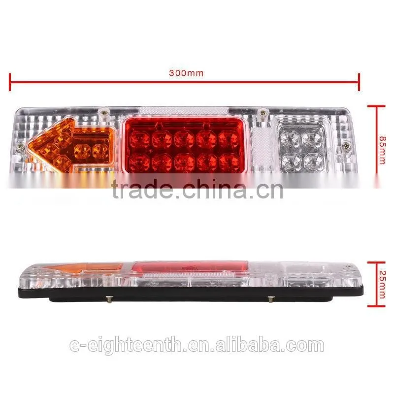 2016 new 12V 24V LED light Rear Turn Signal Truck Trailer Caravan Led Trailer Tail Lights Stop Rear Tail Indicator Light