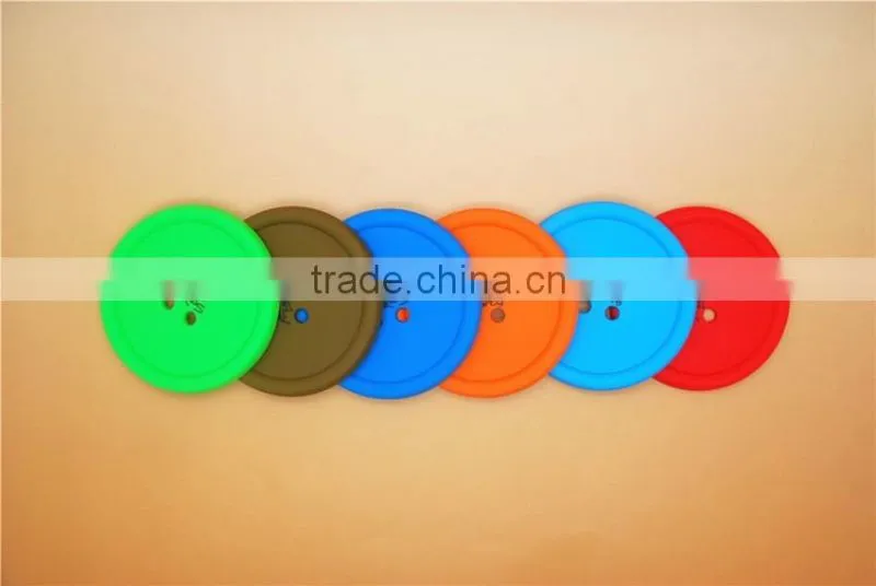 Cheap customied logo silicone rubber drink coasters, recycled rubber coasters