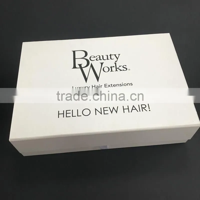 2017 White Magnetic Hair Extensions and Wig Box Packaging
