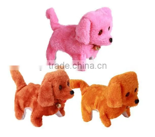 Electric singing plush dog toy musical plush dog toy for sale