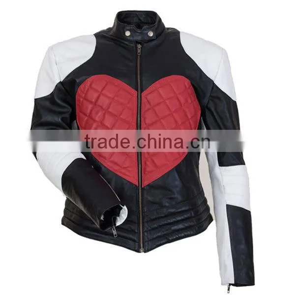 2014 hot selling all types of casual cheap PU woman leather jacket