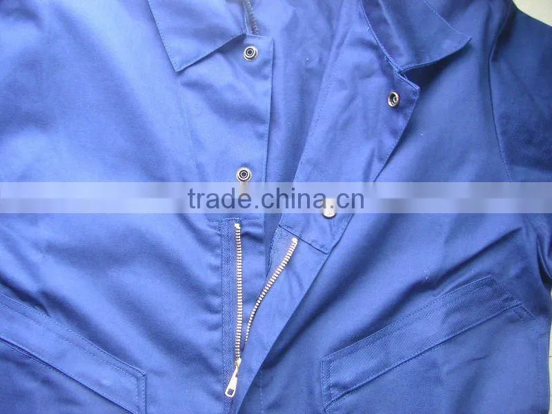 Navy 100%Cotton Reflective Construction Industrial Safety Workwear Coveralls