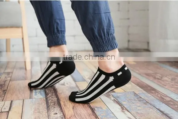 1 pc sale hot sale 80% cotton and 20% polyester mixed seasons chino suppliers men striped boat socks