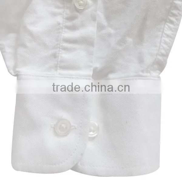 Latest design custom white oxford button down stone washed men shirt