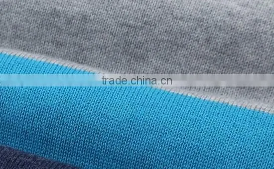 The long sleeve dark blue/sky blue stripes design knitting cardigan casual men knitted sweater