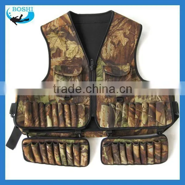 3mm Neoprene camo jacket hunting jacket fishing jacket with bags