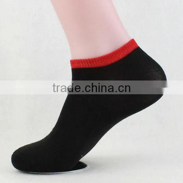solid color cheap cotton boat men socks