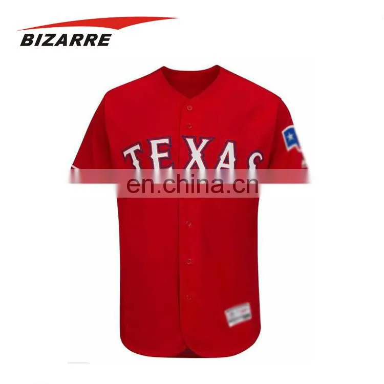 Wholesale 100% polyester baseball t shirt cheap sublimation baseball jerseys