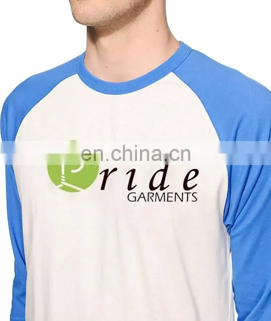 Custom Mens 3/4 Sleeve Baseball T Shirt-Custom baseball t-shirt 100% polyester-Men Baseball Anti-wrinkle t-shirt