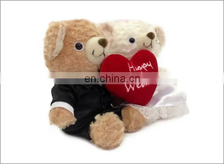 Red Heart Teddy Bear Souvenirs Wholesale Wedding Thank You Gifts For Guests
