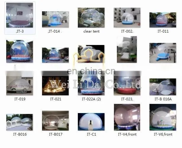 Cheap Out door popular inflatable clear tent for sale