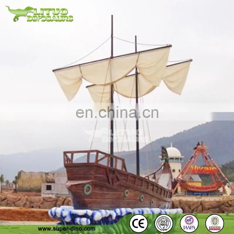 Theme Golf Decor Pirate Ship Statue For Sale