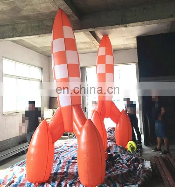 beautiful inflate rocket balloon/inflatable rocket replicas