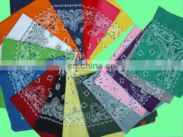 multifunctional bandana triangle bandana wrist bandana custom cotton headwear