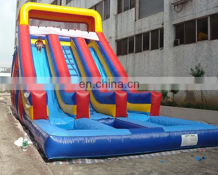 2017 wholesale Amusement Park cheap inflatable water slides
