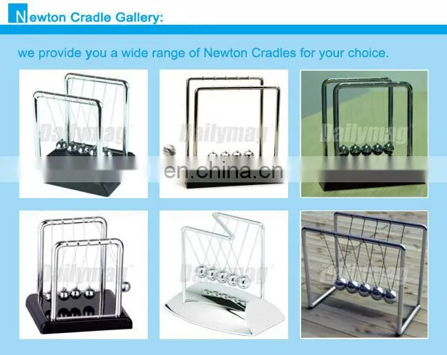 Newton Cradle Plastic Base With Color Box Package